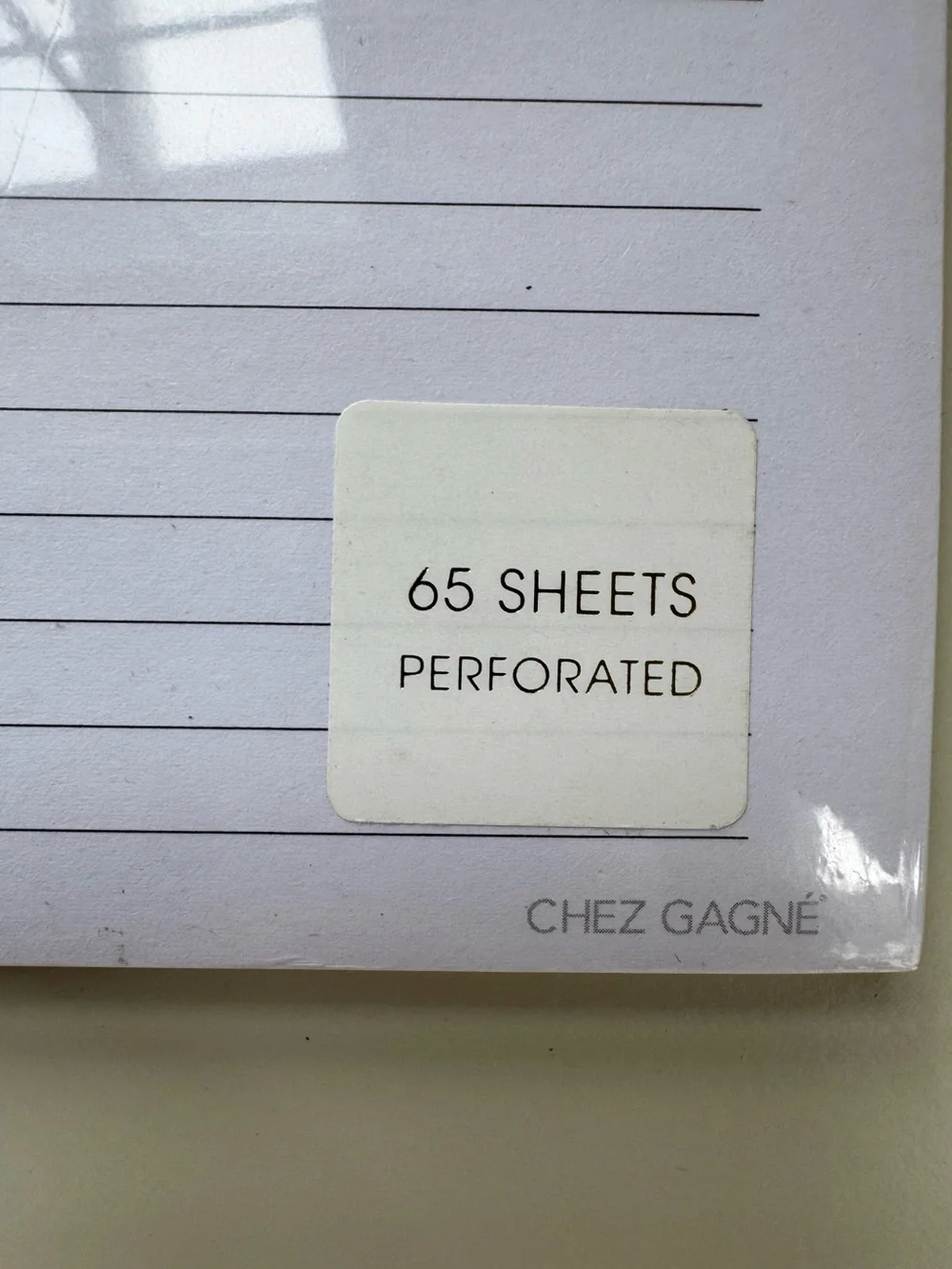 Chez Gagne “Good Intentions ” notepad